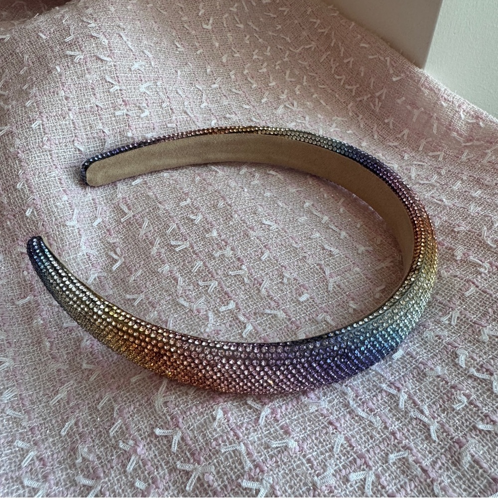Sparkling Rainbow/Multicolor Crystal Headband - Picture 10 of 10